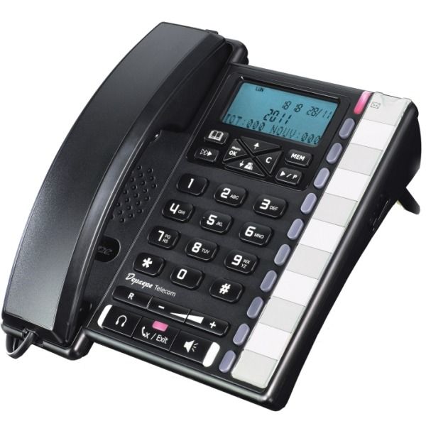 Depaepe Premium 300 Analoge Telefoon (Zwart)