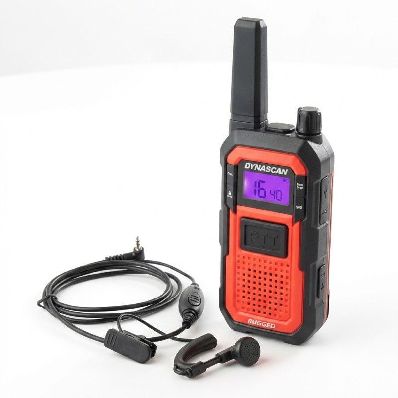 Pack talkie walkie Dynascan Rugged + Oortje F-15