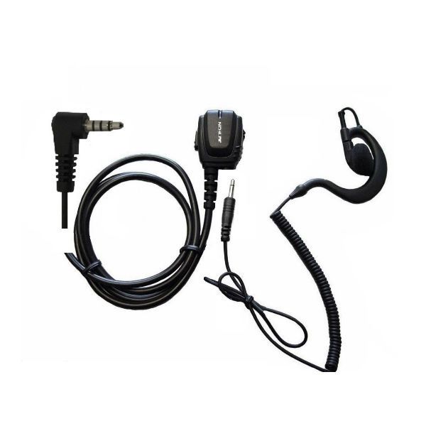 Oorhaak Headset voor Yaesu, Dynascan en Vertex portofoons