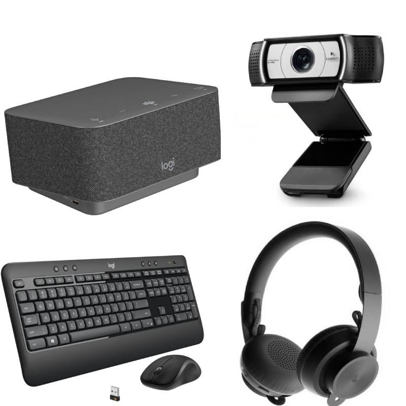 Logitech Dock + C930E + Zone Wireless + MK540 Workstation Pack