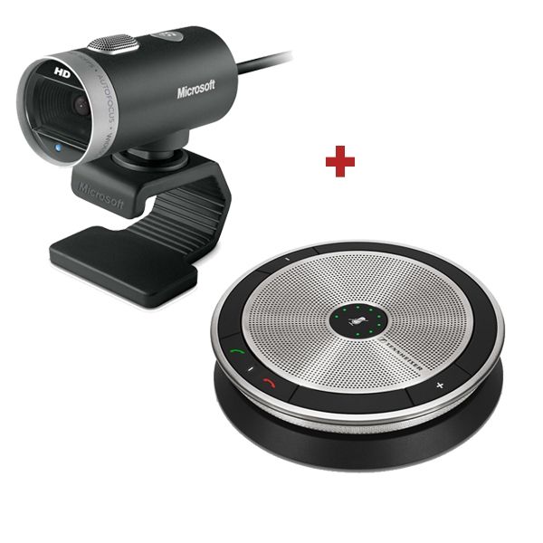 Microsoft Lifecam Cinema Breedbeeld Webcam + Sennheiser SP 20 ML