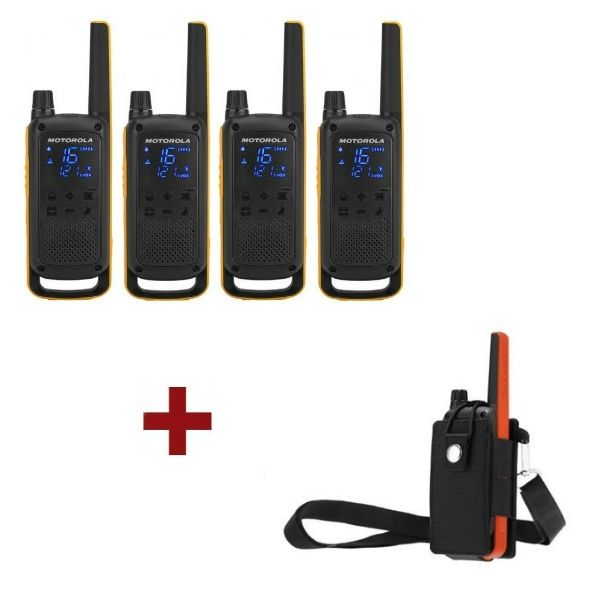 Motorola Talkabout T82 Extreme 4-Pack + 4x Beschermhoes