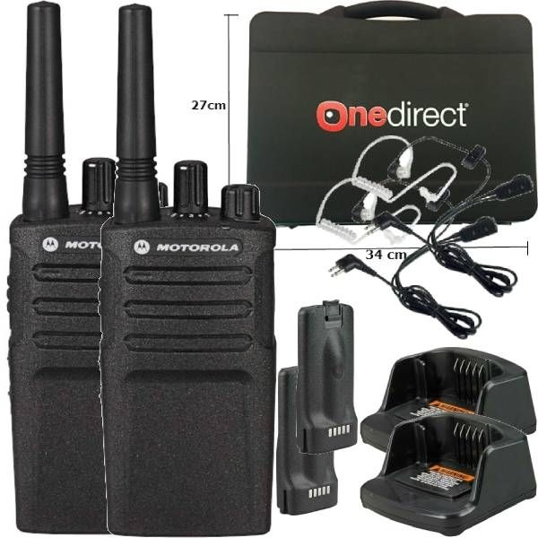 Pack: 2 Motorola XT420 + 2 Bodyguard kits + 1 Koffer