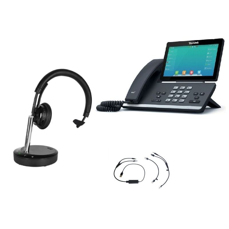 Pakket Yealink T57W + Elektronische haakschakelaar + Cleyver DECT Office
