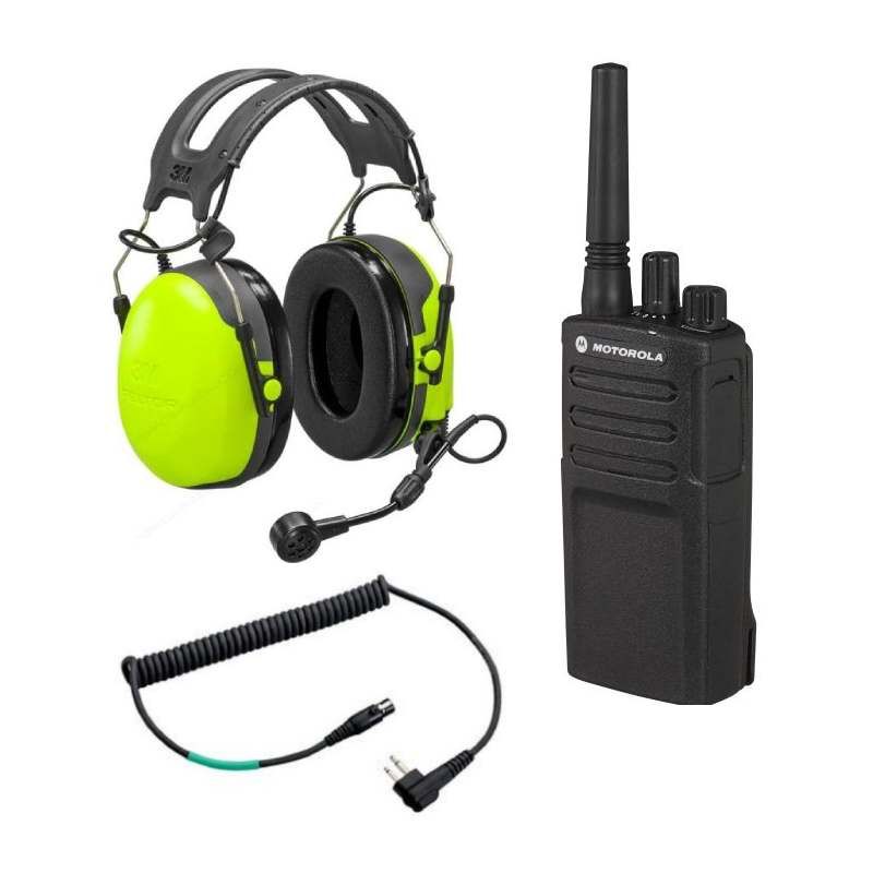 Pack Peltor CH3 + Walkie talkie Motorola XT420