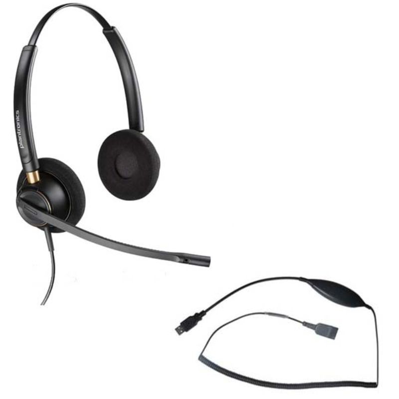 Plantronics Encore Pro HW520 + USB70 - Kabel