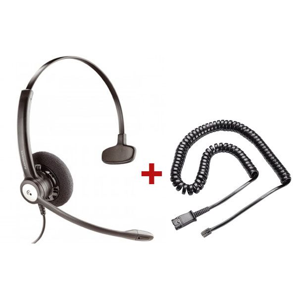 Poly Entera HW111N Mono Headset + QD-kabel 