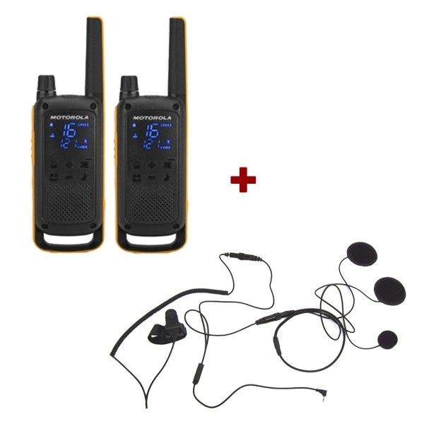 Motorola Talkabout T82 Extreme + 2x Gesloten Headset 