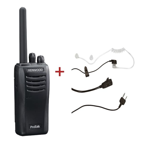 Kenwood TK 3501 + bodyguard PTT oortje