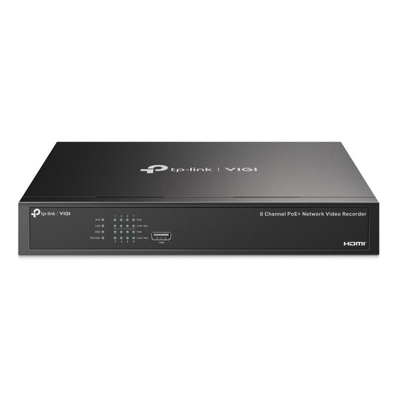 TP-Link VIGI NVR1008H-8P Zwart