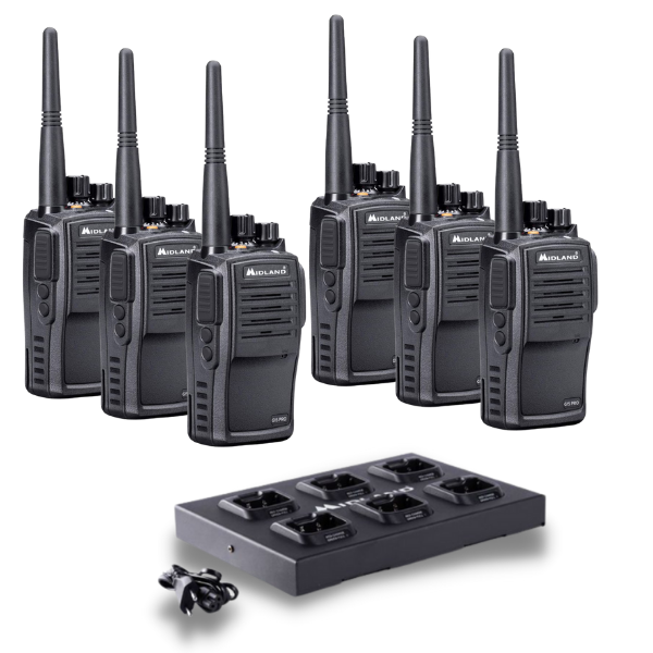 Midland G15 PRO - 6 Pack met multilader