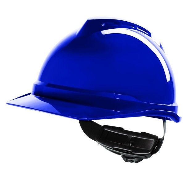 MSA veiligheidshelm met ventilatie (Blauw)