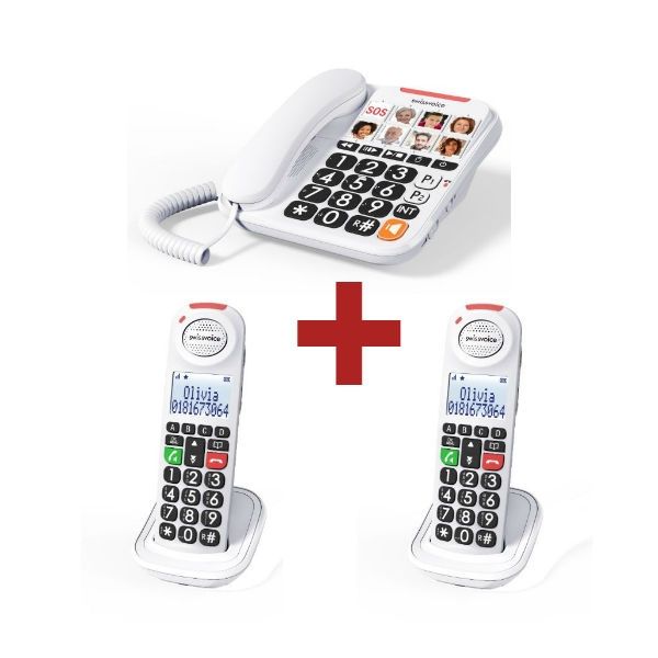 Swissvoice Xtra 3155 bureautelefoon met 2 handsets