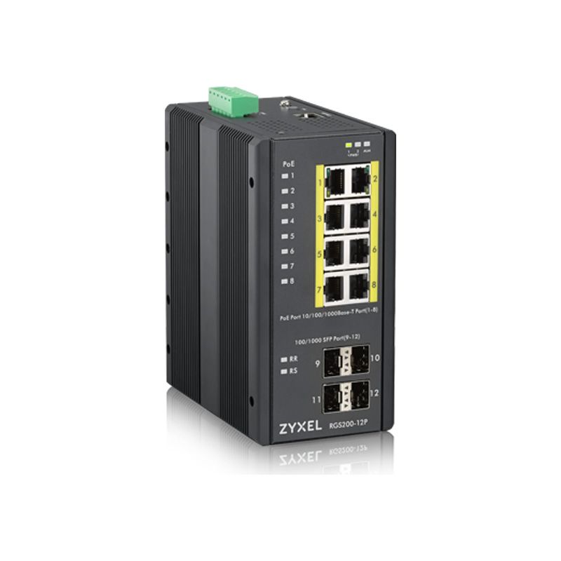 ZYXEL RGS200-12P Managed Robuuste switch