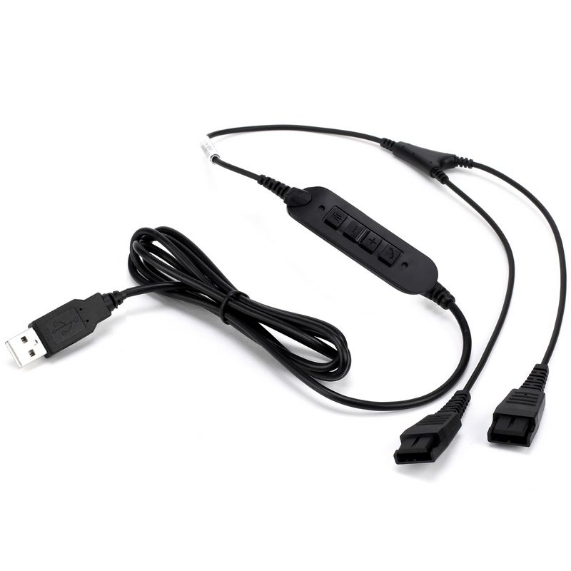 Cleyver Y-kabel USB-QD voor Jabra