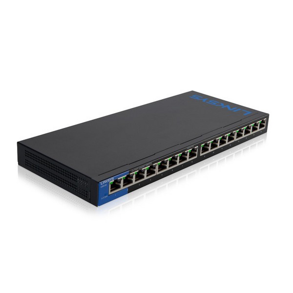 Linksys LGS116P-EU 16-Port Unmanaged Gigabit Network Switch with Eight PoE Ports - Up to 1000Mbps for Business, Home, Office, IP Security - Desktop Ethernet Splitter Linksys LGS116P-EU 16-Port Unmanaged Gigabit Network Switch with Eight PoE Ports - Up to 1000Mbps for Business, Home, Office, IP Security - Desktop Ethernet Splitter