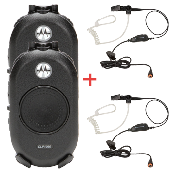 Motorola CLP446 Duo met security headset