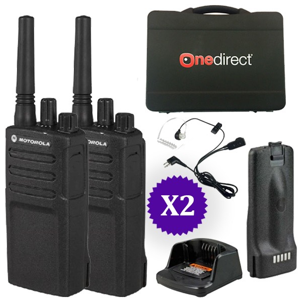 Pack: 2 Motorola XT420 + 2 Bodyguard kits + 1 Koffer