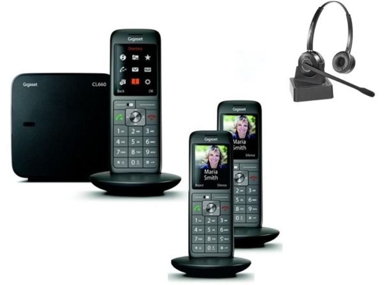 Gigaset CL660 Trio Pack + draadloze hoofdtelefoon