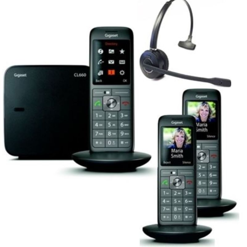 TRIO Pack Gigaset CL660 + Draadloze hoofdtelefoon