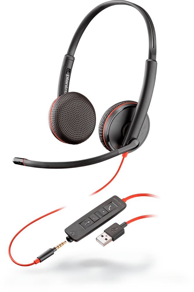 Plantronics Blackwire 3225 USB + 3,5mm-Klinkenanschluss  
